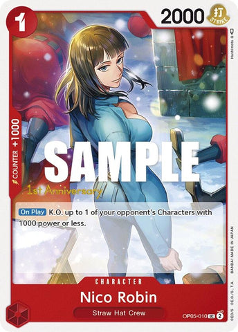 Image for Nico Robin (OP05-010) [Awakening of the New Era: 1st Anniversary Tournament Cards] - One Piece Card Game