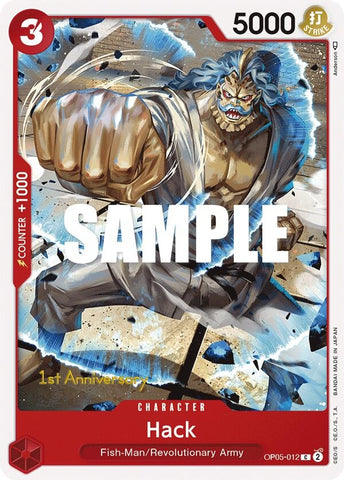 Image for Hack (OP05-012) [Awakening of the New Era: 1st Anniversary Tournament Cards] - One Piece Card Game
