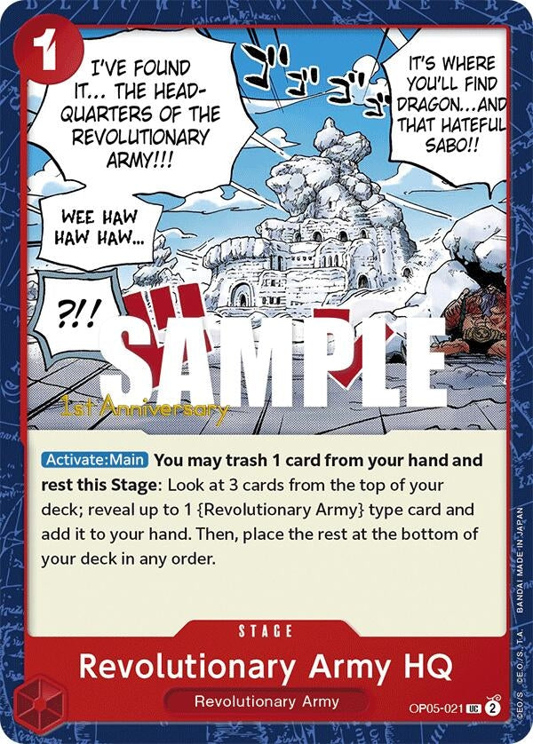 Image for Revolutionary Army HQ (OP05-021) [Awakening of the New Era: 1st Anniversary Tournament Cards] - One Piece Card Game