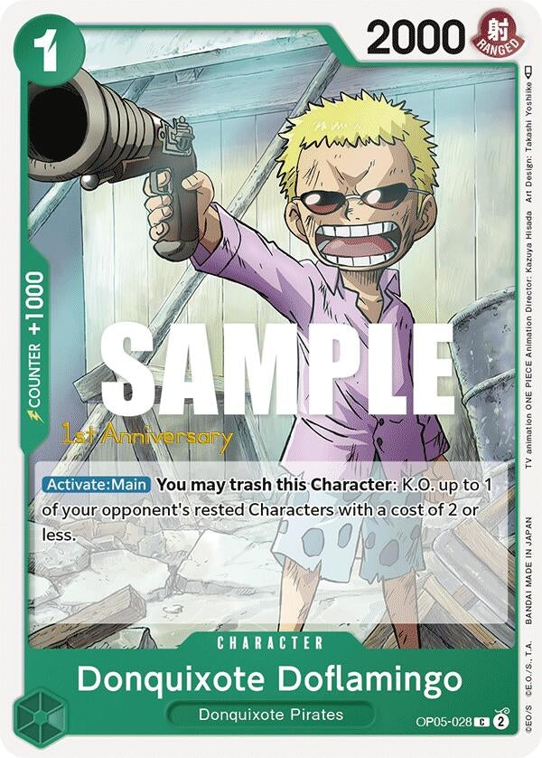 Image for Donquixote Doflamingo (028) (OP05-028) [Awakening of the New Era: 1st Anniversary Tournament Cards] - One Piece Card Game