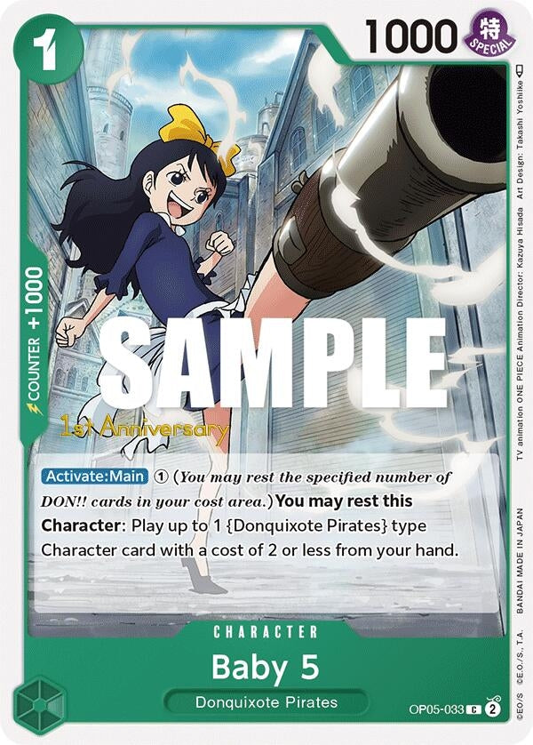 Image for Baby 5 (033) (OP05-033) [Awakening of the New Era: 1st Anniversary Tournament Cards] - One Piece Card Game