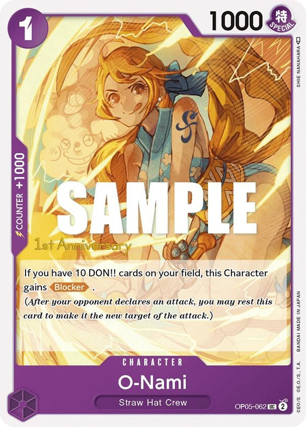 Image for O-Nami (OP05-062) [Awakening of the New Era: 1st Anniversary Tournament Cards] - One Piece Card Game