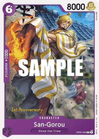 Image for San-Gorou (OP05-065) [Awakening of the New Era: 1st Anniversary Tournament Cards] - One Piece Card Game