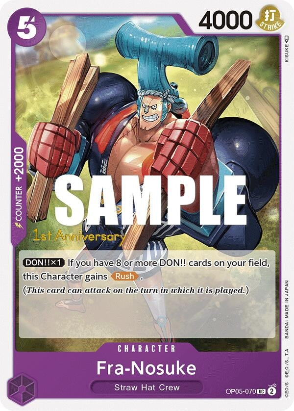 Image for Fra-Nosuke (OP05-070) [Awakening of the New Era: 1st Anniversary Tournament Cards] - One Piece Card Game