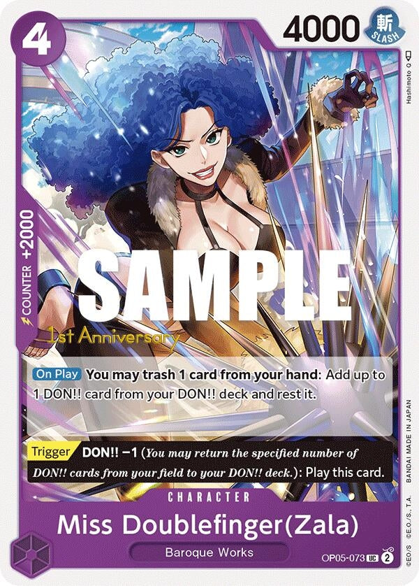 Image for Miss Doublefinger(Zala) (OP05-073) [Awakening of the New Era: 1st Anniversary Tournament Cards] - One Piece Card Game