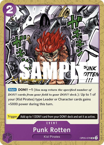 Image for Punk Rotten (OP05-078) [Awakening of the New Era: 1st Anniversary Tournament Cards] - One Piece Card Game