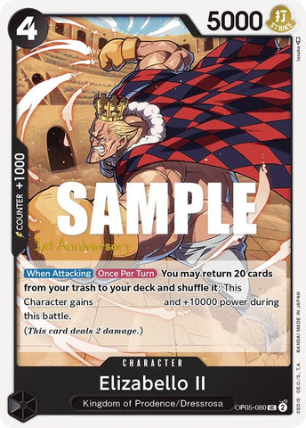 Image for Elizabello II (OP05-080) [Awakening of the New Era: 1st Anniversary Tournament Cards] - One Piece Card Game
