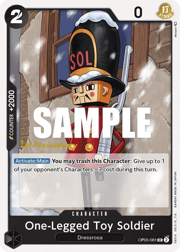 Image for One-Legged Toy Soldier (OP05-081) [Awakening of the New Era: 1st Anniversary Tournament Cards] - One Piece Card Game