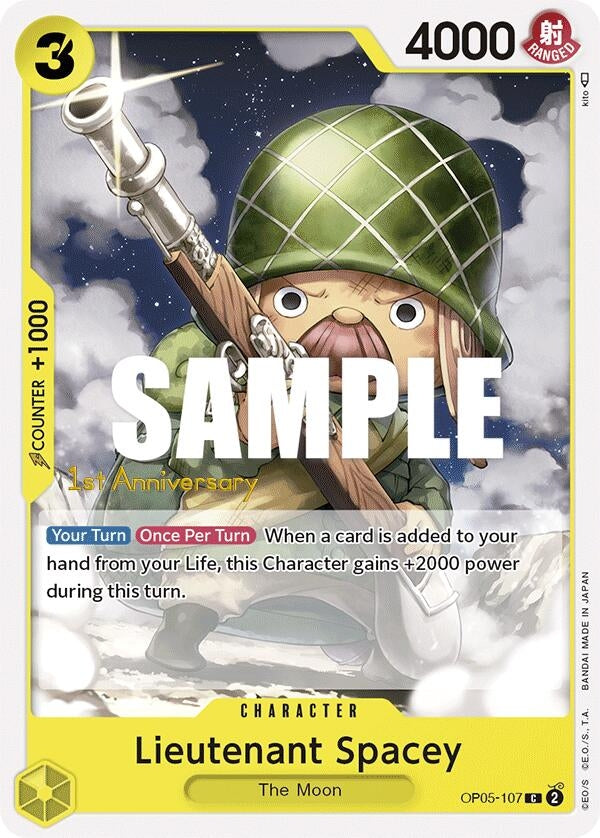 Image for Lieutenant Spacey (OP05-107) [Awakening of the New Era: 1st Anniversary Tournament Cards] - One Piece Card Game