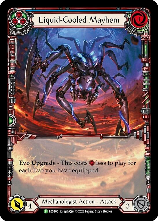 Liquid-Cooled Mayhem (Blue) [LGS200] (Promo) Rainbow Foil