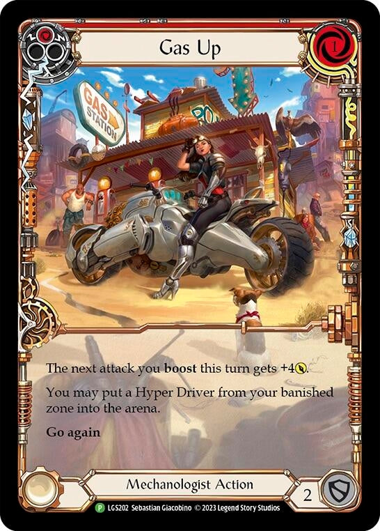 Gas Up (Red) [LGS202] (Promo) Rainbow Foil