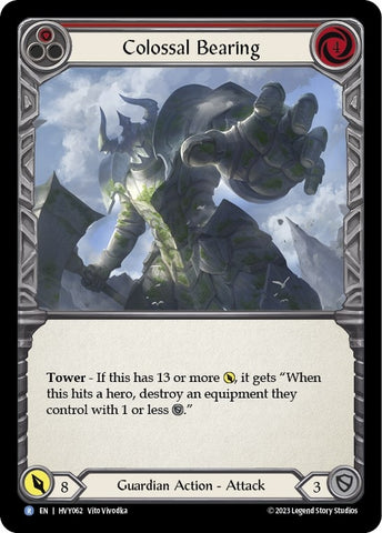 Colossal Bearing (Red) [HVY062] (Heavy Hitters) Rainbow Foil
