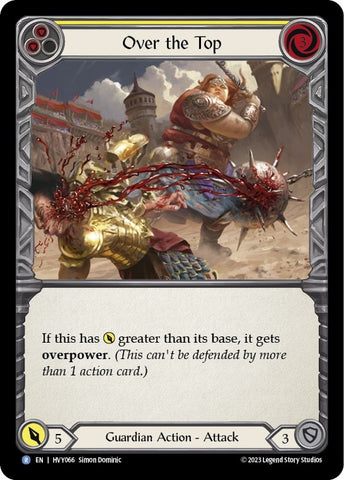 Over the Top (Yellow) [HVY066] (Heavy Hitters) Rainbow Foil