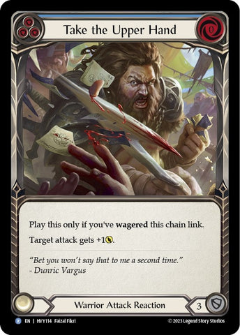 Take the Upper Hand (Blue) [HVY114] (Heavy Hitters) Rainbow Foil