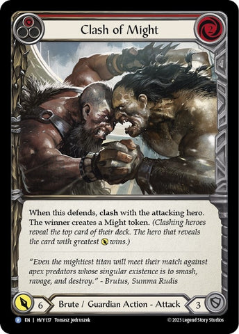 Clash of Might (Red) [HVY137] (Heavy Hitters) Rainbow Foil