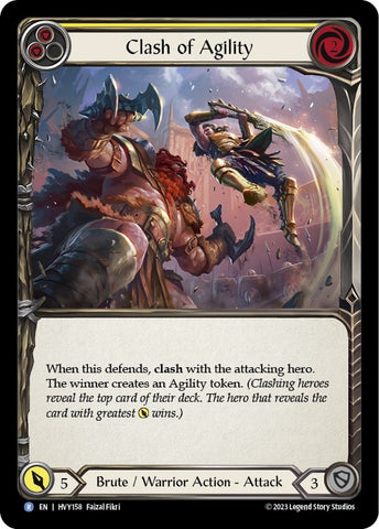 Clash of Agility (Yellow) [HVY158] (Heavy Hitters) Rainbow Foil