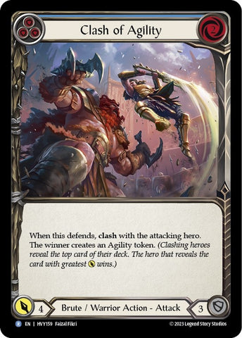 Clash of Agility (Blue) [HVY159] (Heavy Hitters) Rainbow Foil