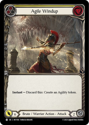 Agile Windup (Yellow) [HVY164] (Heavy Hitters) Rainbow Foil