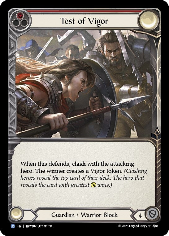 Test of Vigor [HVY182] (Heavy Hitters) Rainbow Foil