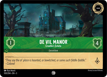 Image for De Vil Manor (100/204) [Into the Inklands]