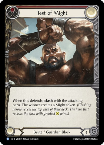 Test of Might (Red) [VIC012] [Heavy Hitters Victor Blitz Deck]