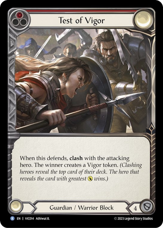Test of Vigor (Red) [VIC014] [Heavy Hitters Victor Blitz Deck]
