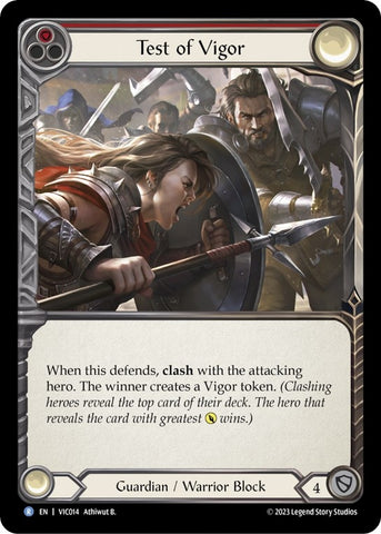 Test of Vigor (Red) [VIC014] [Heavy Hitters Victor Blitz Deck]