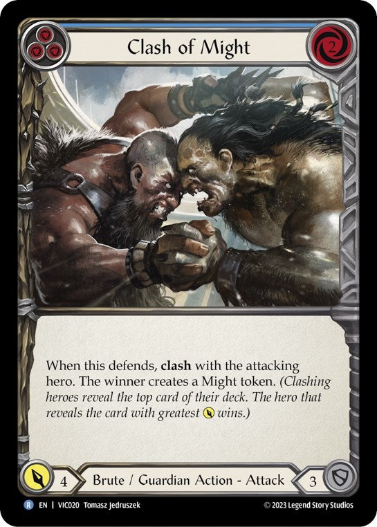 Clash of Might (Blue) [VIC020] [Heavy Hitters Victor Blitz Deck]