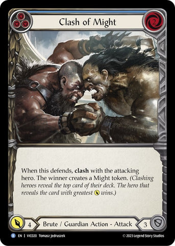 Clash of Might (Blue) [VIC020] [Heavy Hitters Victor Blitz Deck]