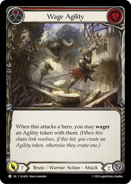 Wage Agility (Red) [OLA010] [Heavy Hitters Olympia Blitz Deck]
