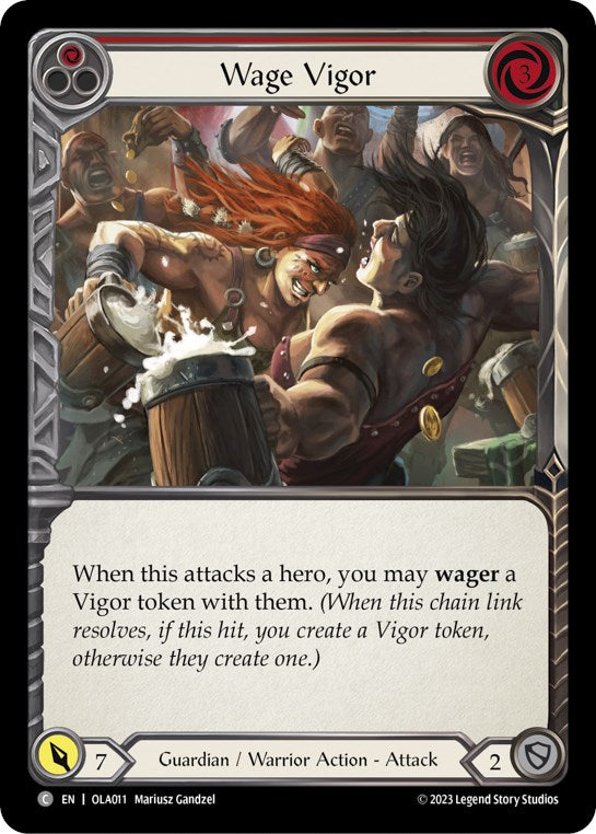 Wage Vigor (Red) [OLA011] [Heavy Hitters Olympia Blitz Deck]