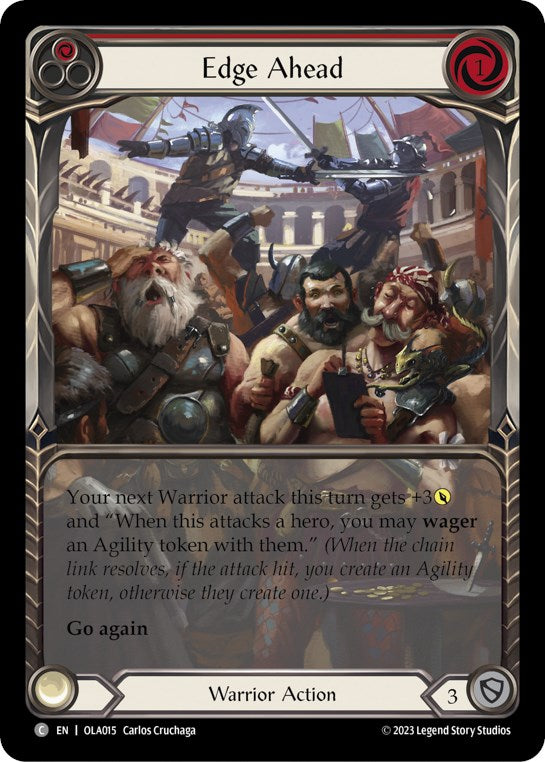 Edge Ahead (Red) [OLA015] [Heavy Hitters Olympia Blitz Deck]