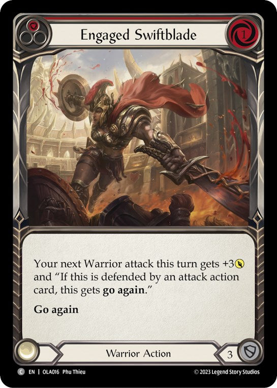 Engaged Swiftblade (Red) [OLA016] [Heavy Hitters Olympia Blitz Deck]