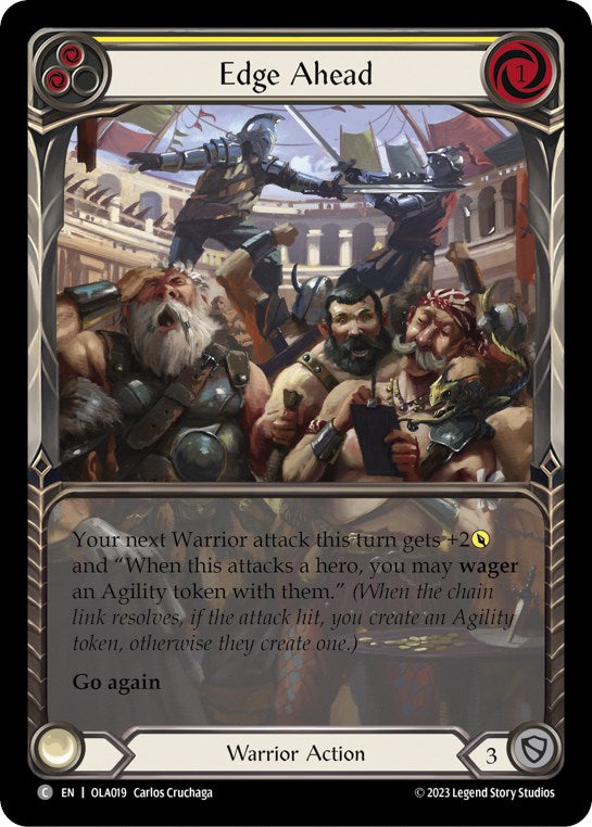 Edge Ahead (Yellow) [OLA019] [Heavy Hitters Olympia Blitz Deck]