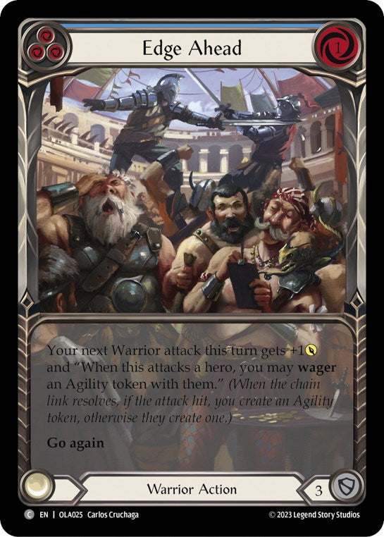 Edge Ahead (Blue) [OLA025] [Heavy Hitters Olympia Blitz Deck]