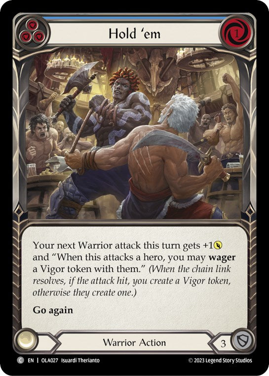 Hold 'em (Blue) [OLA027] [Heavy Hitters Olympia Blitz Deck]