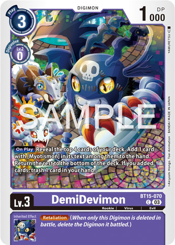 DemiDevimon [BT15-070] [Exceed Apocalypse]