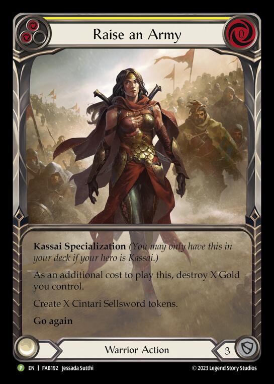 Raise an Army [FAB192] (Promo) Rainbow Foil