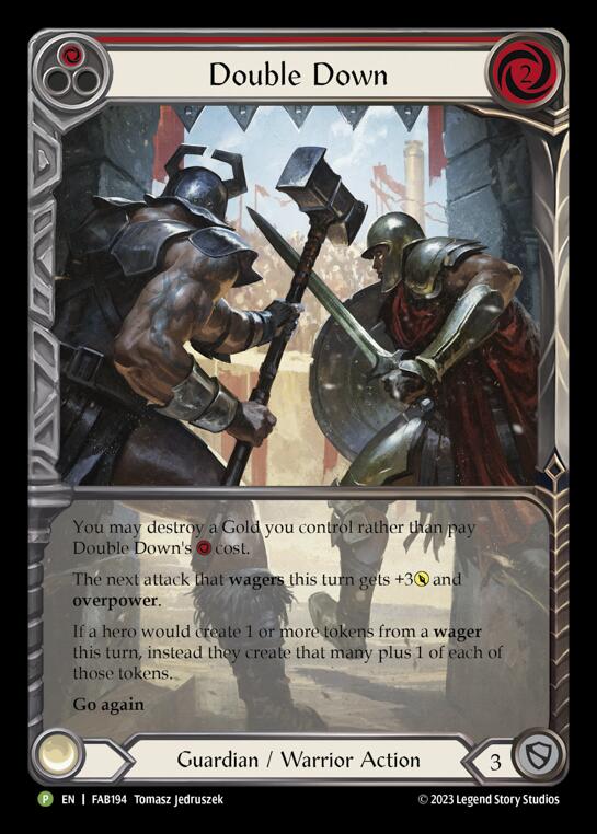 Double Down [FAB194] (Promo) Rainbow Foil