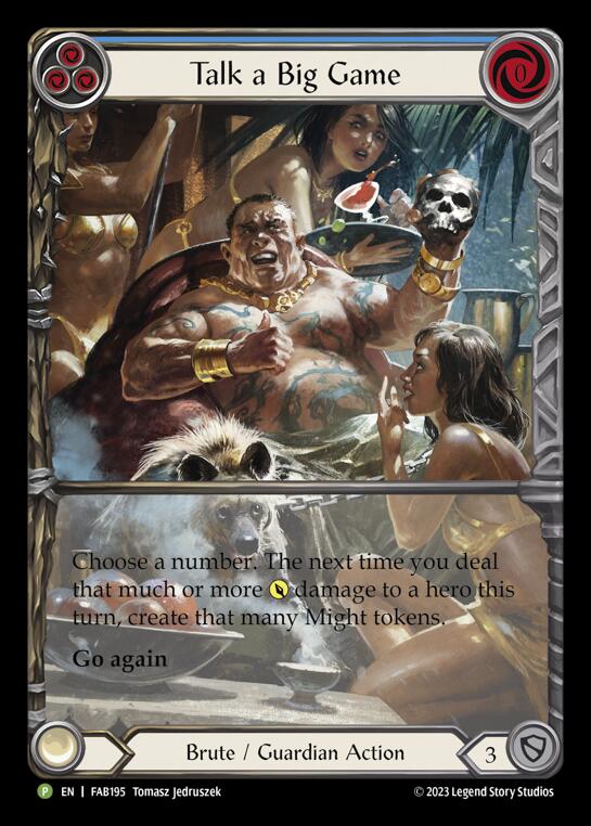 Talk a Big Game [FAB195] (Promo) Rainbow Foil