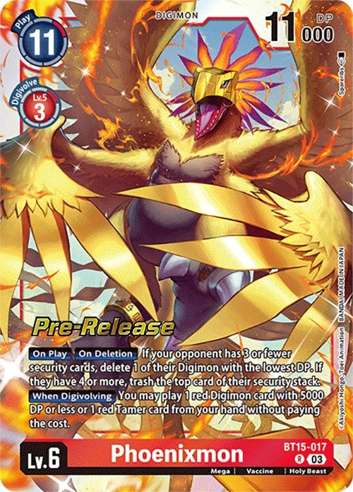 Phoenixmon [BT15-017] [Exceed Apocalypse Pre-Release Cards]