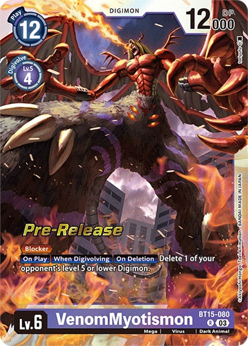VenomMyotismon [BT15-080] [Exceed Apocalypse Pre-Release Cards]