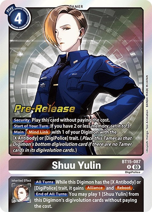 Shuu Yulin [BT15-087] [Exceed Apocalypse Pre-Release Cards]