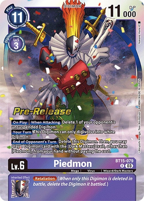 Piedmon [BT15-079] [Exceed Apocalypse Pre-Release Cards]
