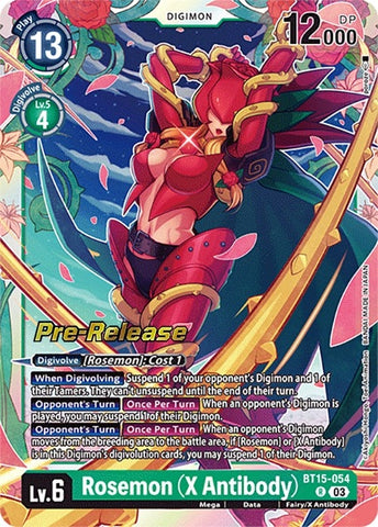 Rosemon (X Antibody) [BT15-054] [Exceed Apocalypse Pre-Release Cards]