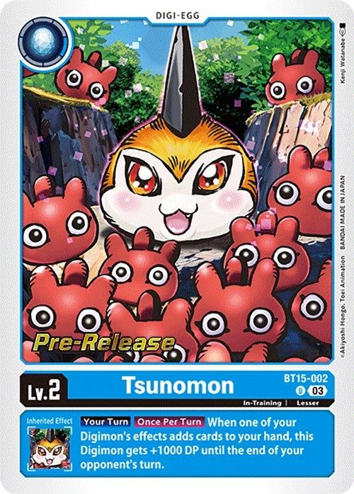 Tsunomon [BT15-002] [Exceed Apocalypse Pre-Release Cards]