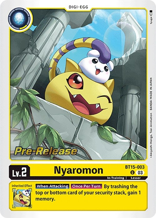 Nyaromon [BT15-003] [Exceed Apocalypse Pre-Release Cards]