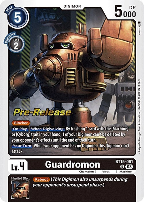 Guardromon [BT15-061] [Exceed Apocalypse Pre-Release Cards]