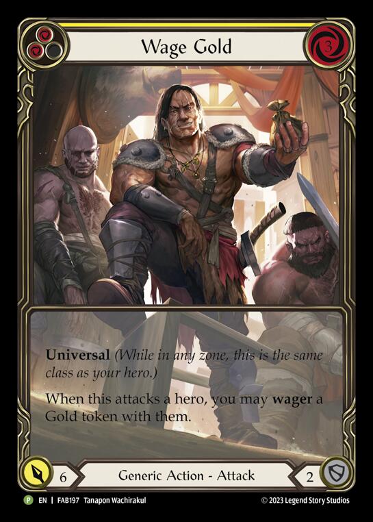 Wage Gold (Yellow) [FAB197] (Promo) Rainbow Foil