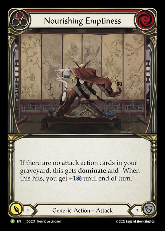 Nourishing Emptiness (Red) [JDG027] (Promo) Cold Foil